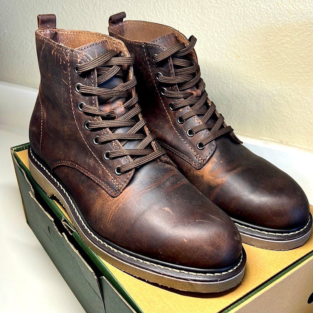 Golden Fox Boondocker Service Boots Dark Brown Crazy Horse Men’s 10.5 NEW